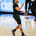 Darius Garland em uma partida de playoffs