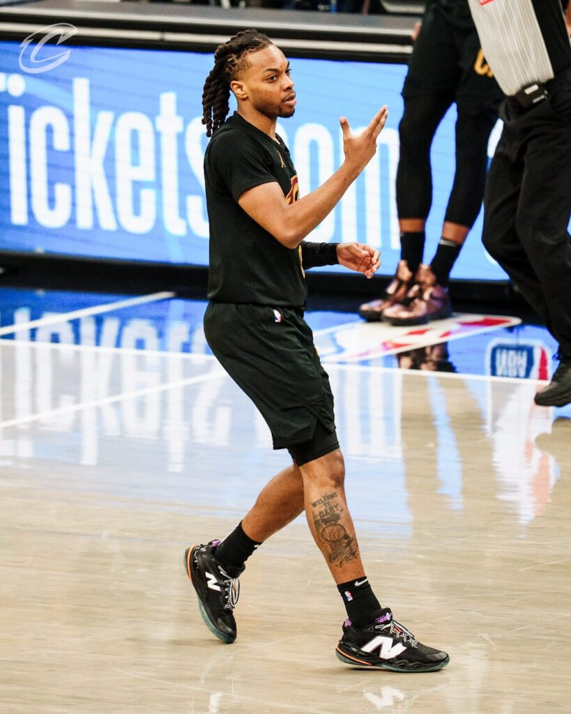 Darius Garland em uma partida de playoffs